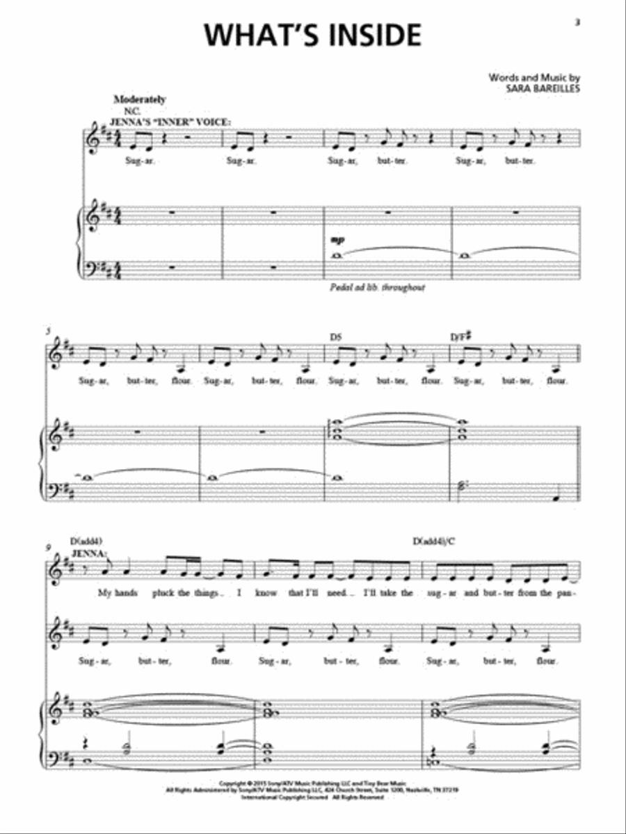 Waitress – Vocal Selections Voice scores gallery preview page 3