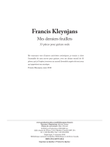 Mes derniers feuillets - 33 pièces