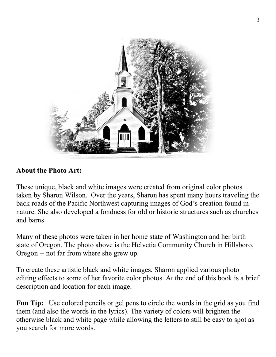 Amazing Grace (25 Hymn Word Search Puzzles) Hymn Anthems scores gallery preview page 3