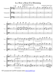 Lo, How a Rose E'er Blooming for Cello Trio
