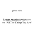 Robert Anchipolovsky solo on 