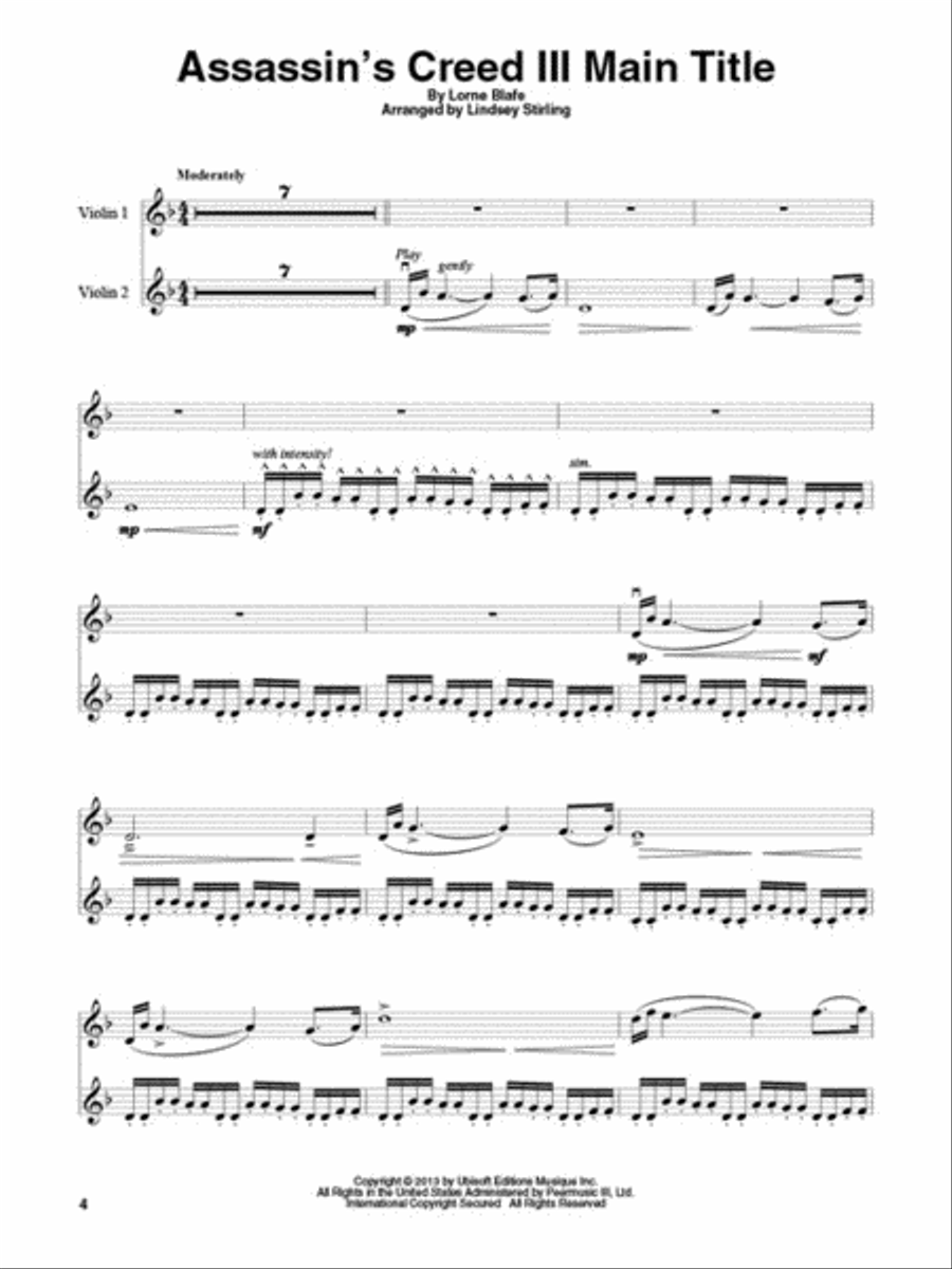 Lindsey Stirling Favorites Violin scores gallery preview page 3