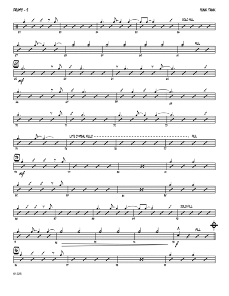 Funk Tank - Drum Set Drum Set scores gallery preview page 2
