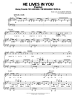 He Lives In You (Reprise) (from The Lion King: Broadway Musical)