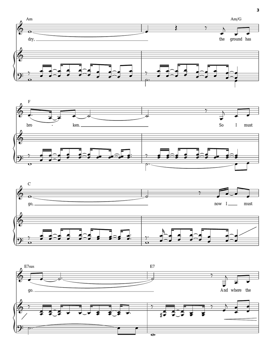 Shadowland (from The Lion King: Broadway Musical) Piano, Vocal, Guitar scores gallery preview page 3
