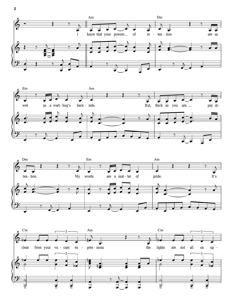 Be Prepared (from The Lion King: Broadway Musical) Piano, Vocal, Guitar scores gallery preview page 2