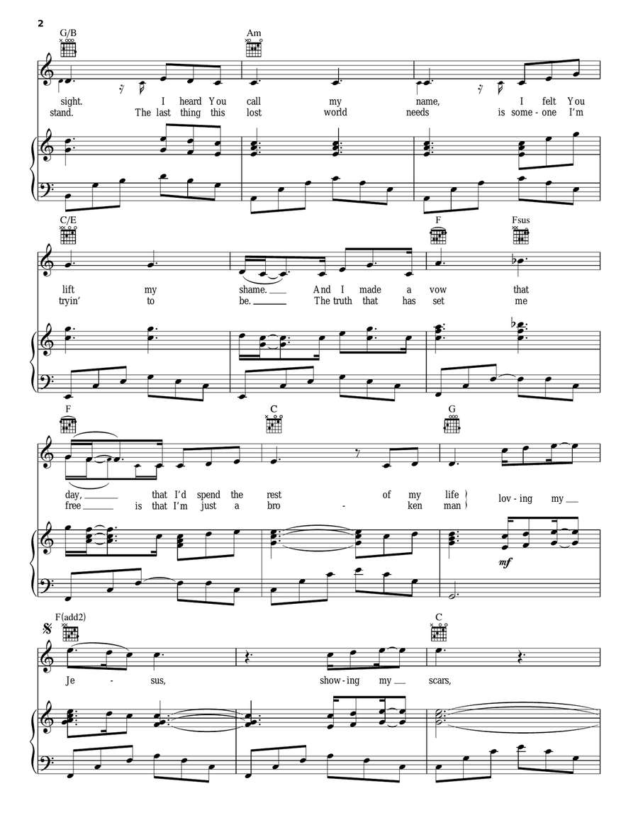 Loving My Jesus Loving My Jesus Piano, Vocal, Guitar scores gallery preview page 2
