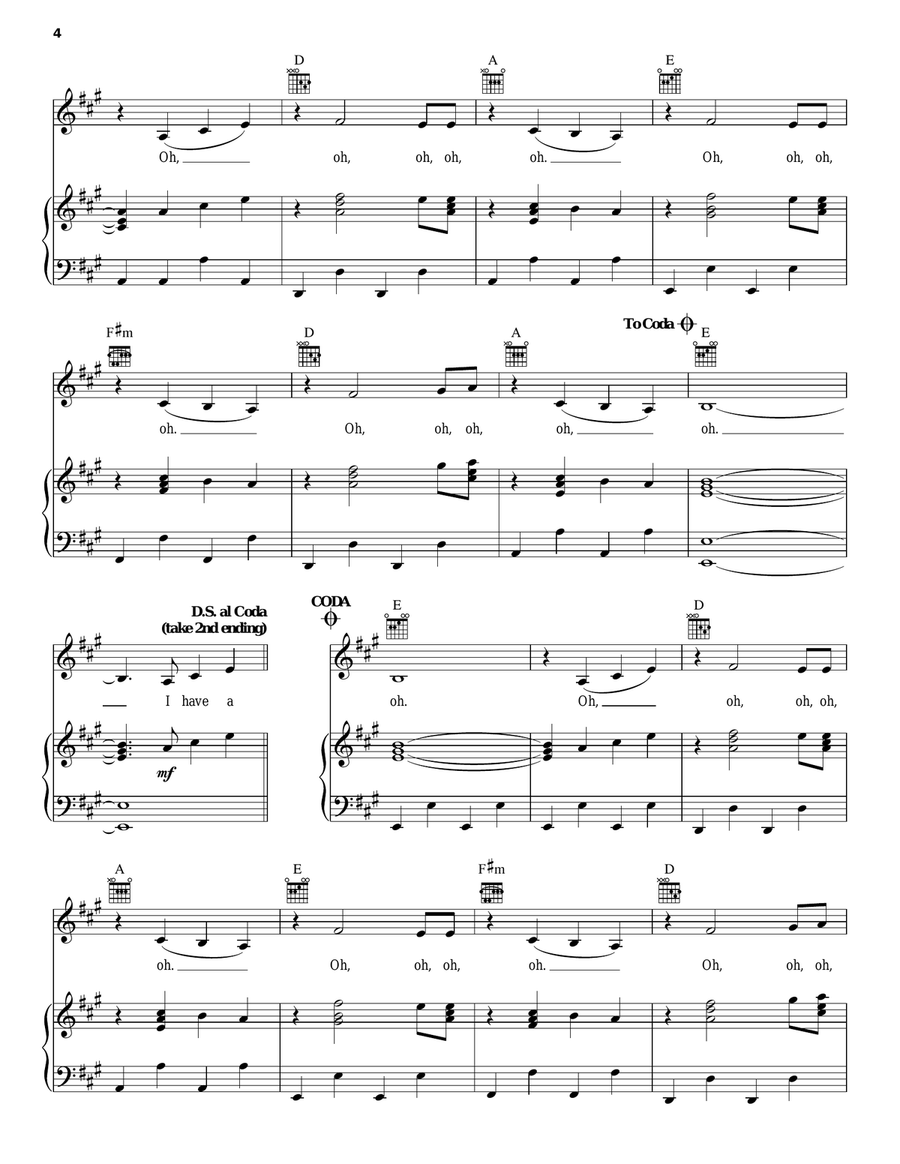 Song That The Angels Can't Sing Piano, Vocal, Guitar scores gallery preview page 4
