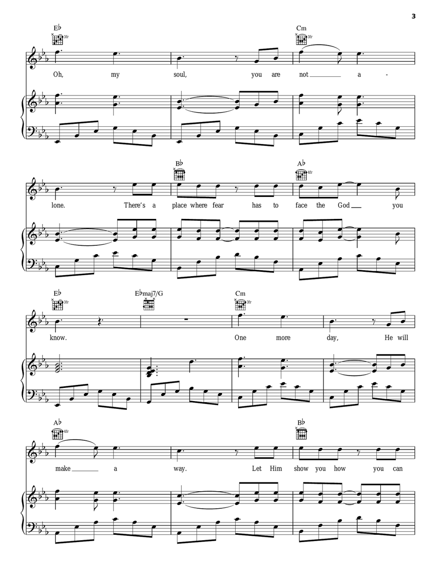 Oh My Soul Oh My Soul Piano, Vocal, Guitar scores gallery preview page 3
