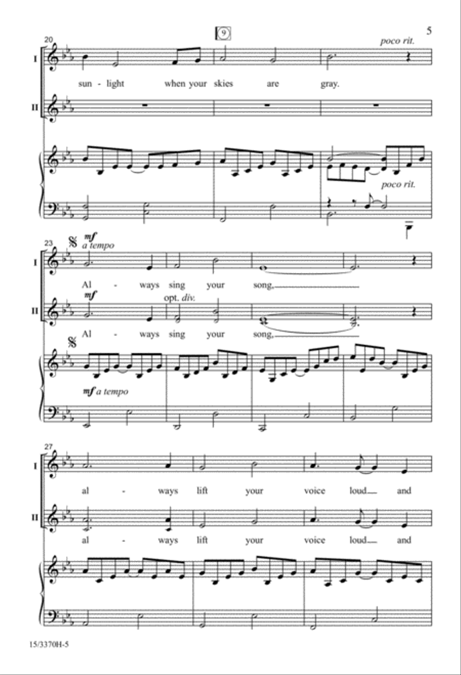 Always Sing Your Song Always Sing Your Song 2-Part scores gallery preview page 4