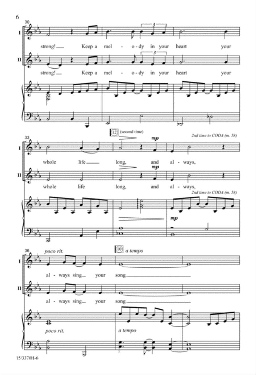 Always Sing Your Song Always Sing Your Song 2-Part scores gallery preview page 5