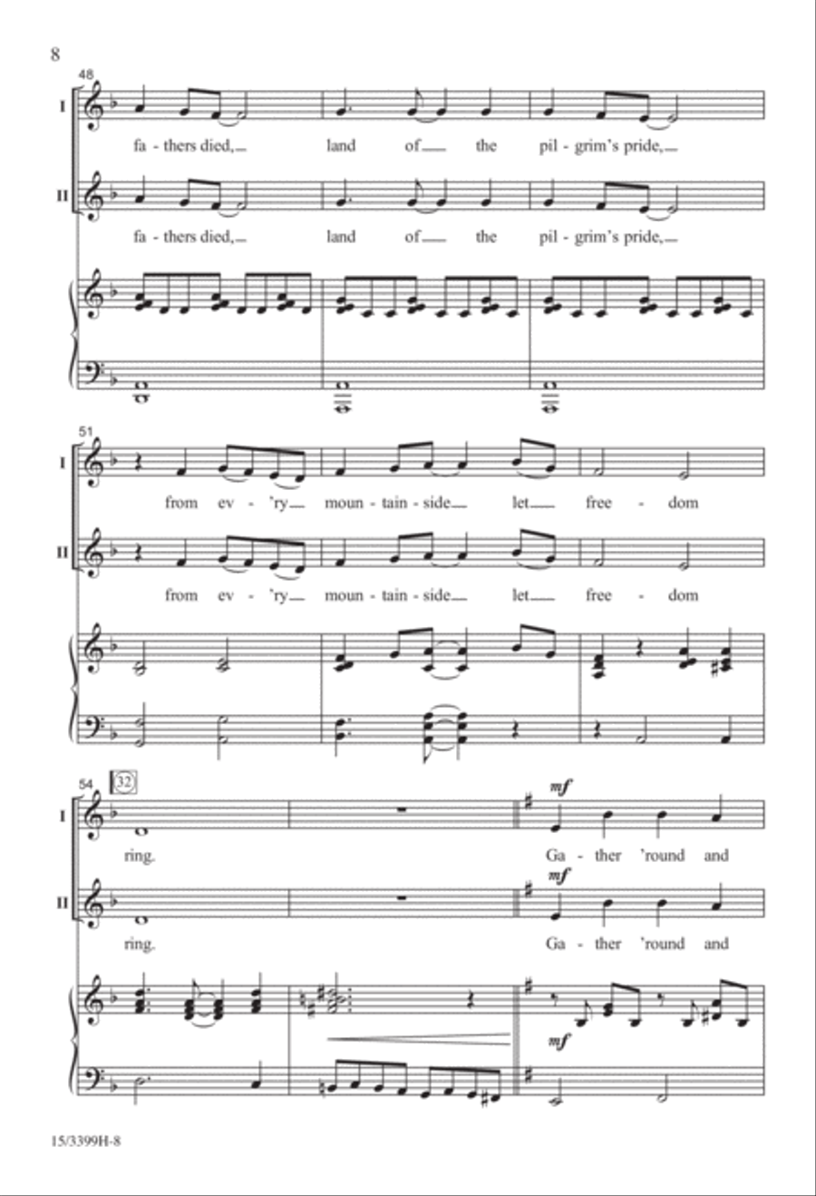 Singing Freedom's Song Singing Freedom's Song 2-Part scores gallery preview page 7