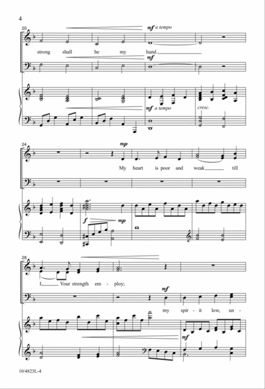 Make Me a Captive, Lord 4-Part scores gallery preview page 4