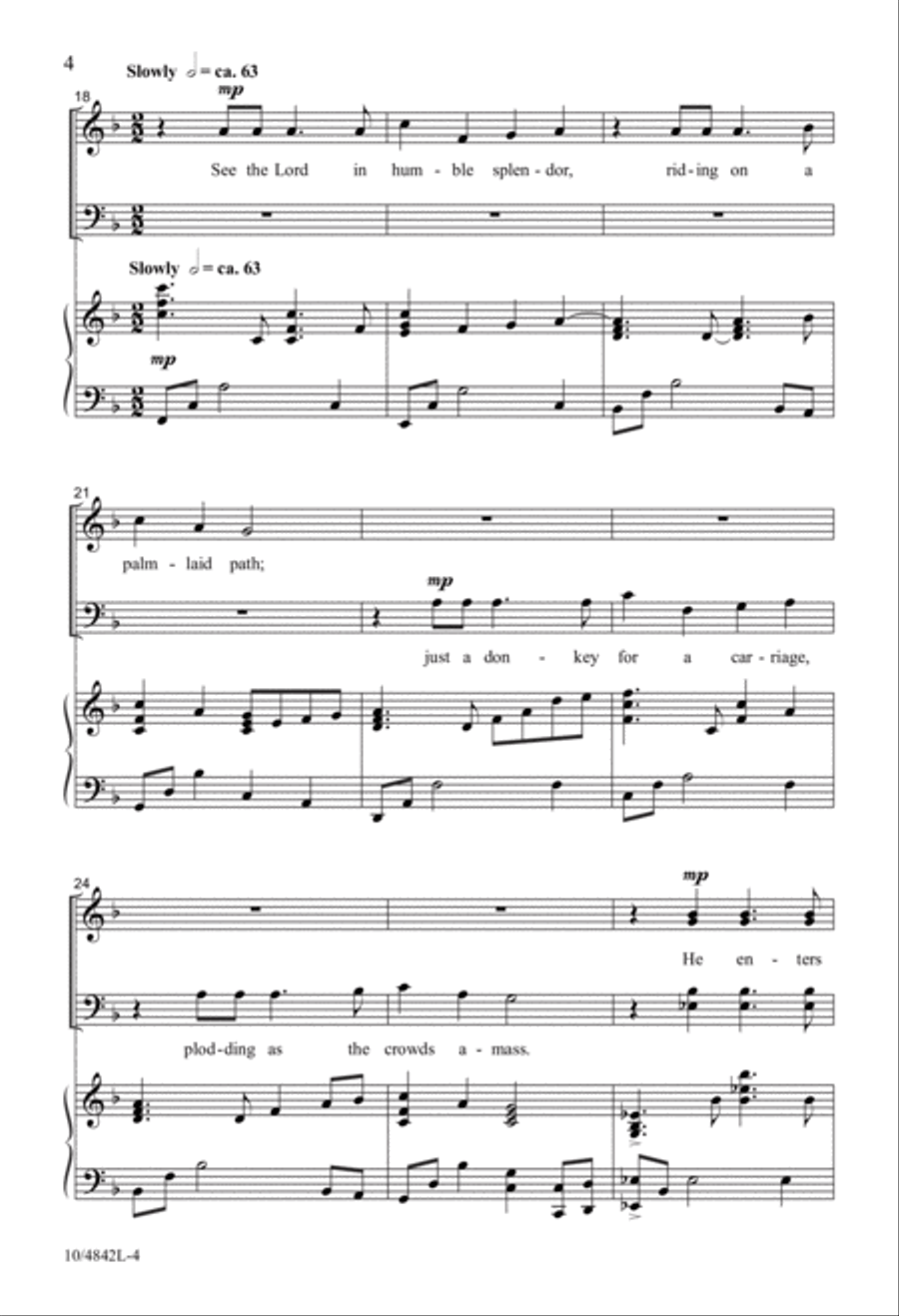 Let the People Shout Hosanna! 4-Part scores gallery preview page 4