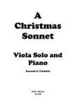 A Christmas Sonnet