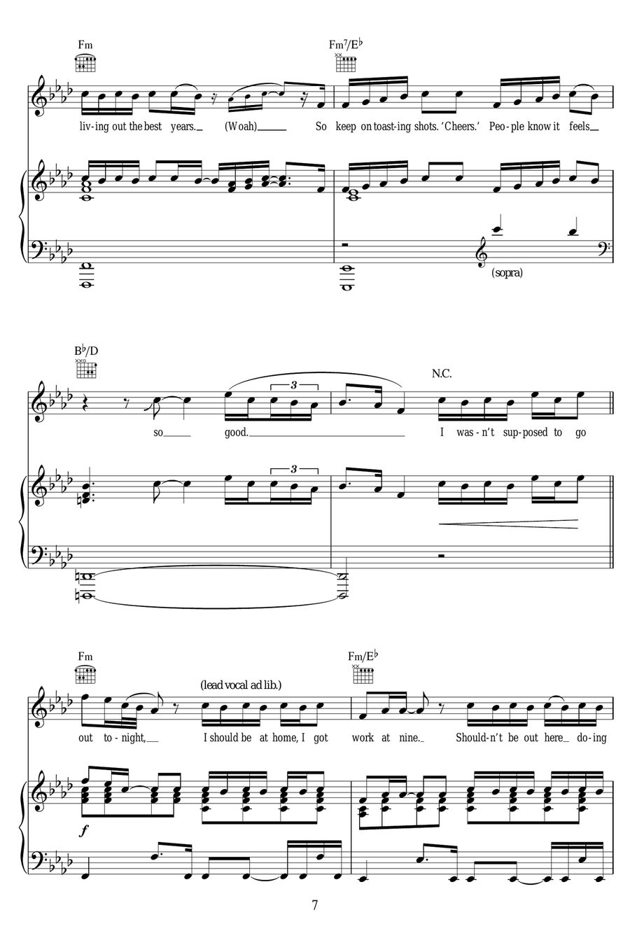So Good Piano, Vocal scores gallery preview page 7