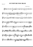 ouverture for brass, horn part