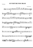 ouverture for brass,trombone part part
