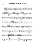 ouverture for brass, tuba part