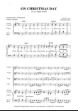 ON CHRISTMAS DAY - Arr. for SATB Choir mini preview