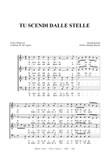 TU SCENDI DALLE STELLE - Arr. for SATB Choir - Score Only
