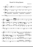 Rondo for String Quartet