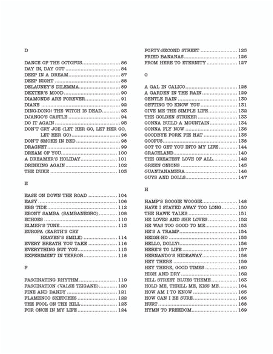 The Real Book – Volume V The Real Book – Volume V Saxophone scores gallery preview page 3