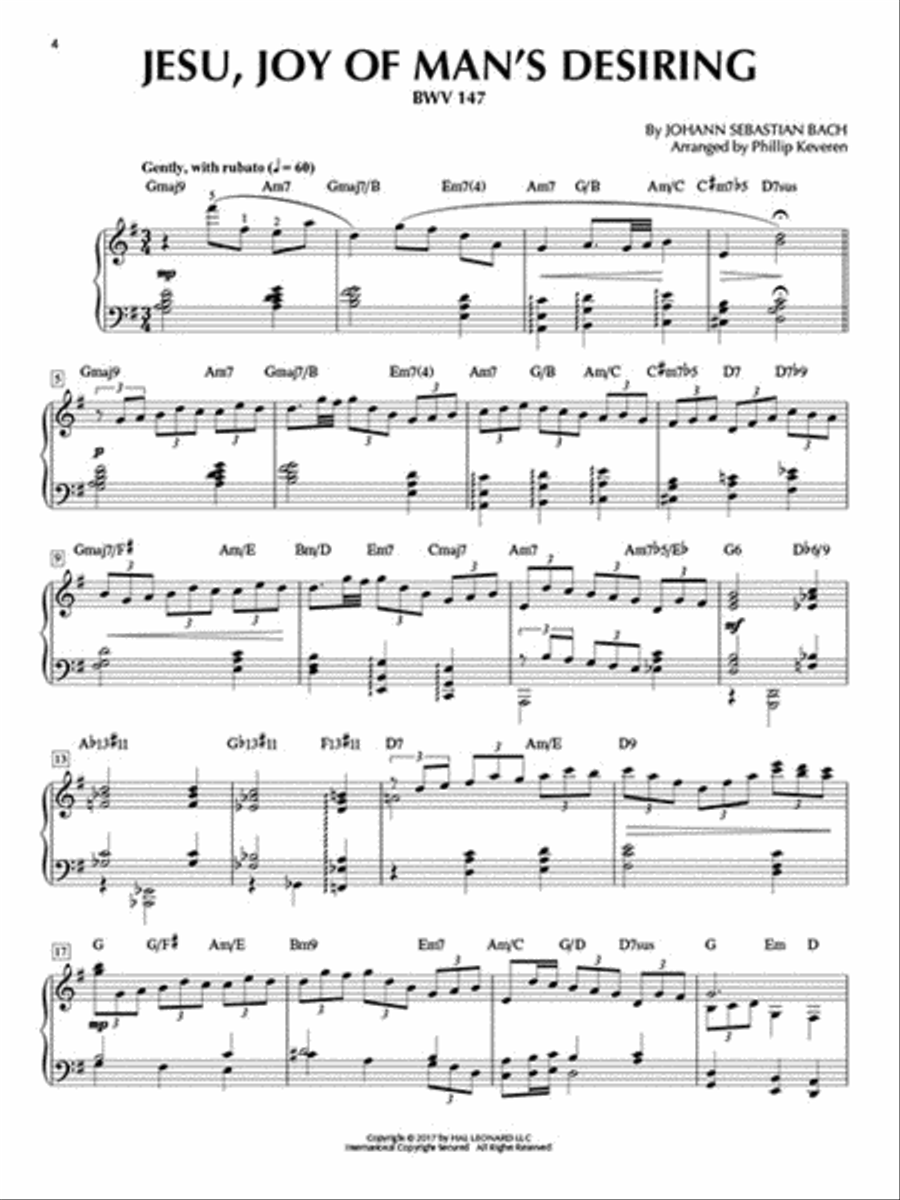 Bach Meets Jazz Piano Solo scores gallery preview page 3