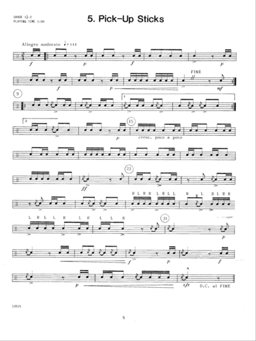 More Contest Solos For The Young Snare Drummer Snare Drum scores gallery preview page 6