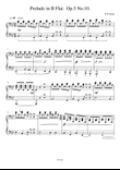 Prelude In B Flat (Op.5 No.10)