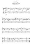 Silent Night in A Major