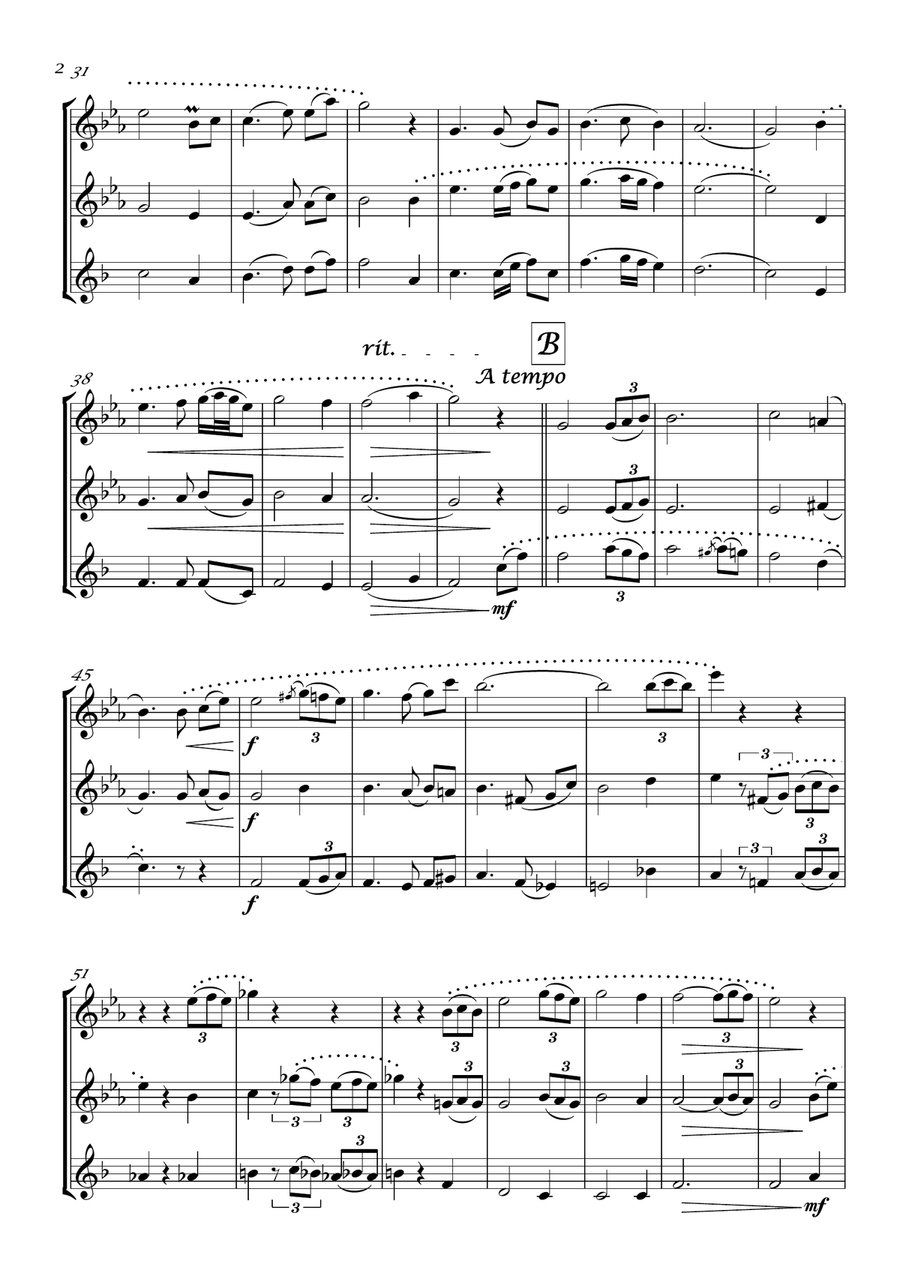 Amazing Grace Amazing Grace Woodwind Trio scores gallery preview page 3