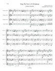 Sing We Now of Christmas for Clarinet Quartet