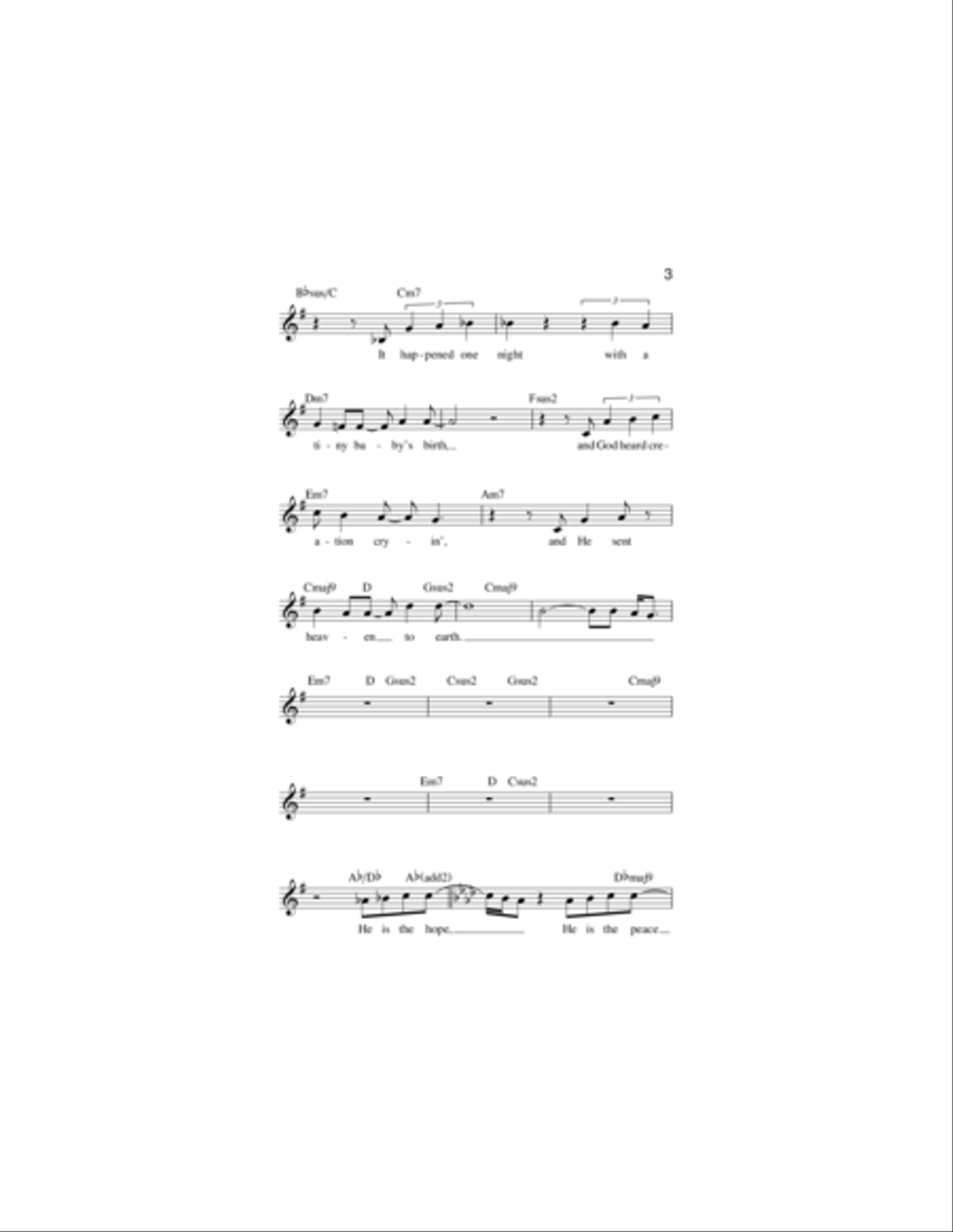 Heaven In The Real World Piano scores gallery preview page 3