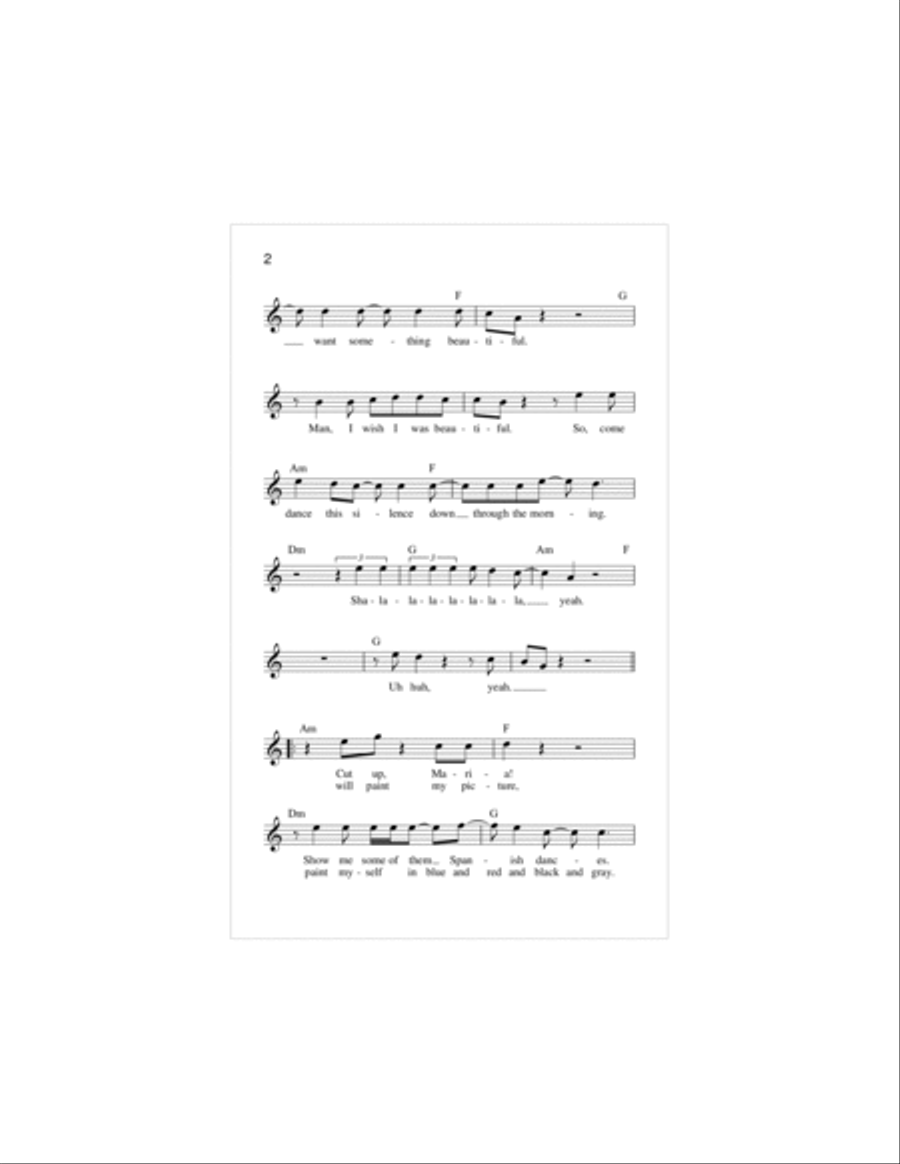 Mr. Jones Piano scores gallery preview page 2