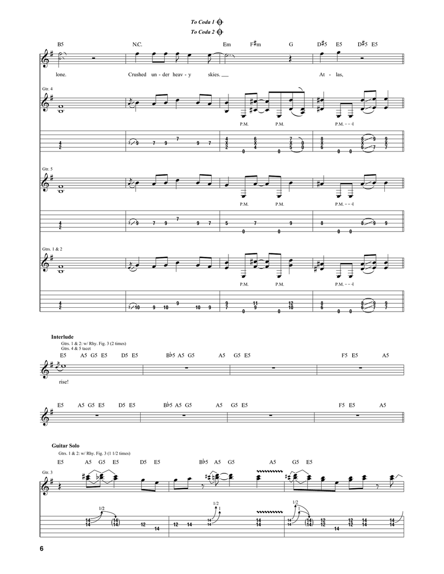 Atlas, Rise! Atlas, Rise! Acoustic Guitar scores gallery preview page 6