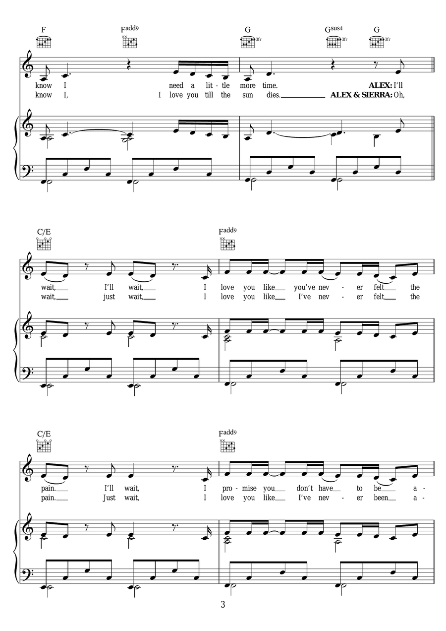 Little Do You Know Little Do You Know Piano, Vocal scores gallery preview page 3