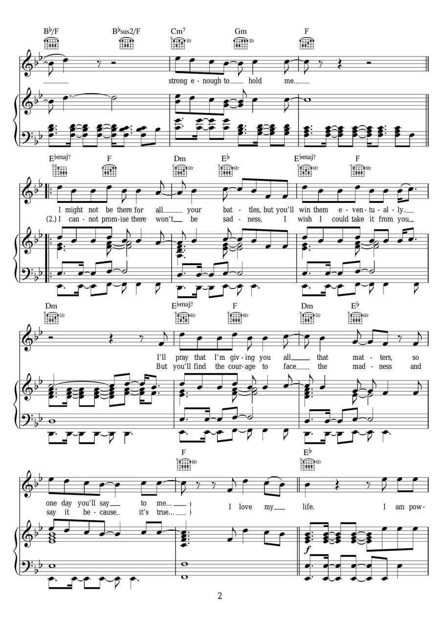 Love My Life Love My Life Piano, Vocal scores gallery preview page 2