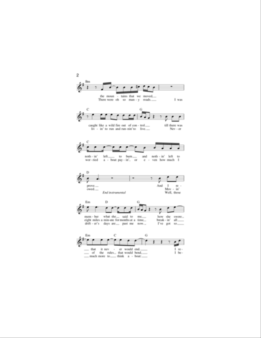 Against The Wind Piano scores gallery preview page 2