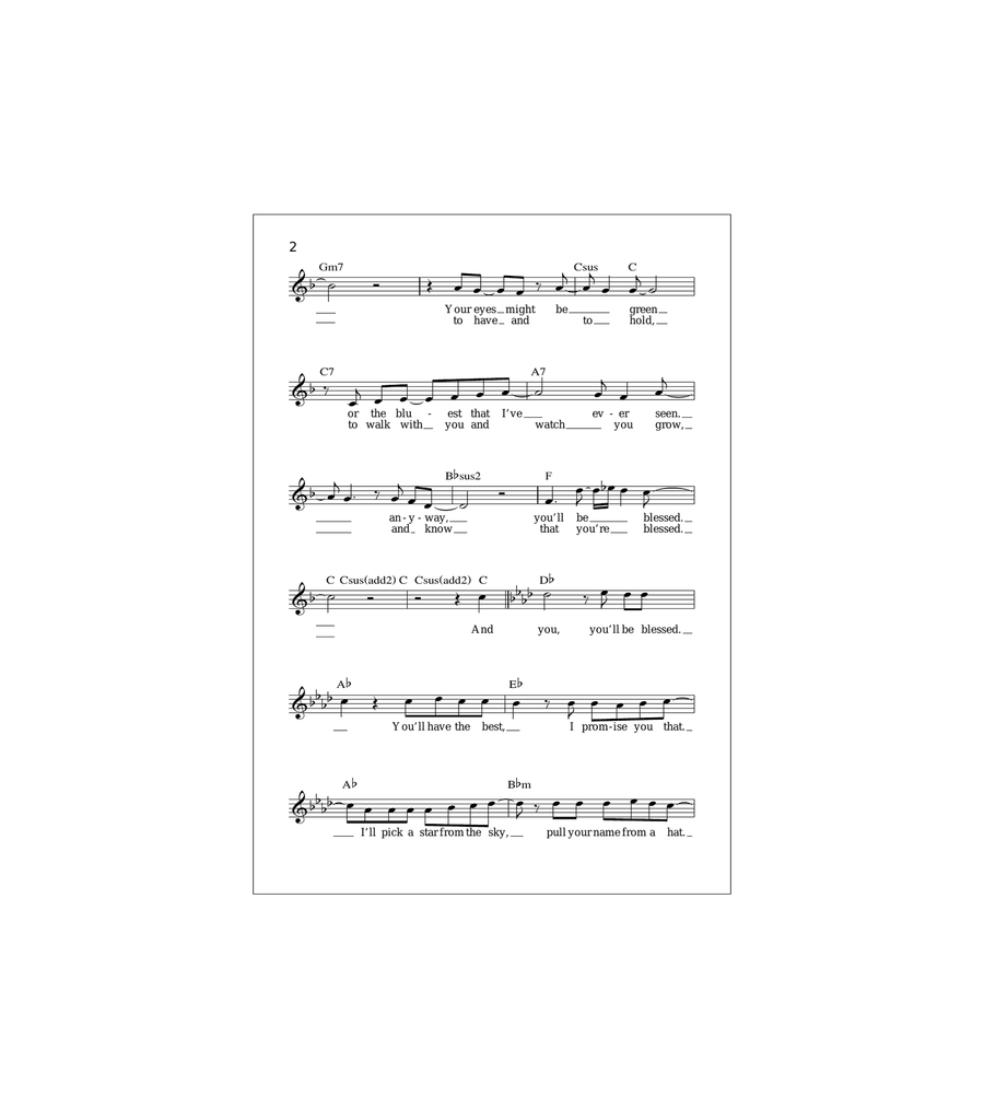 Blessed Acoustic Guitar scores gallery preview page 2