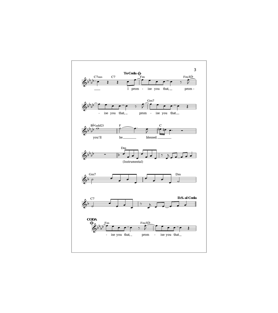 Blessed Acoustic Guitar scores gallery preview page 3