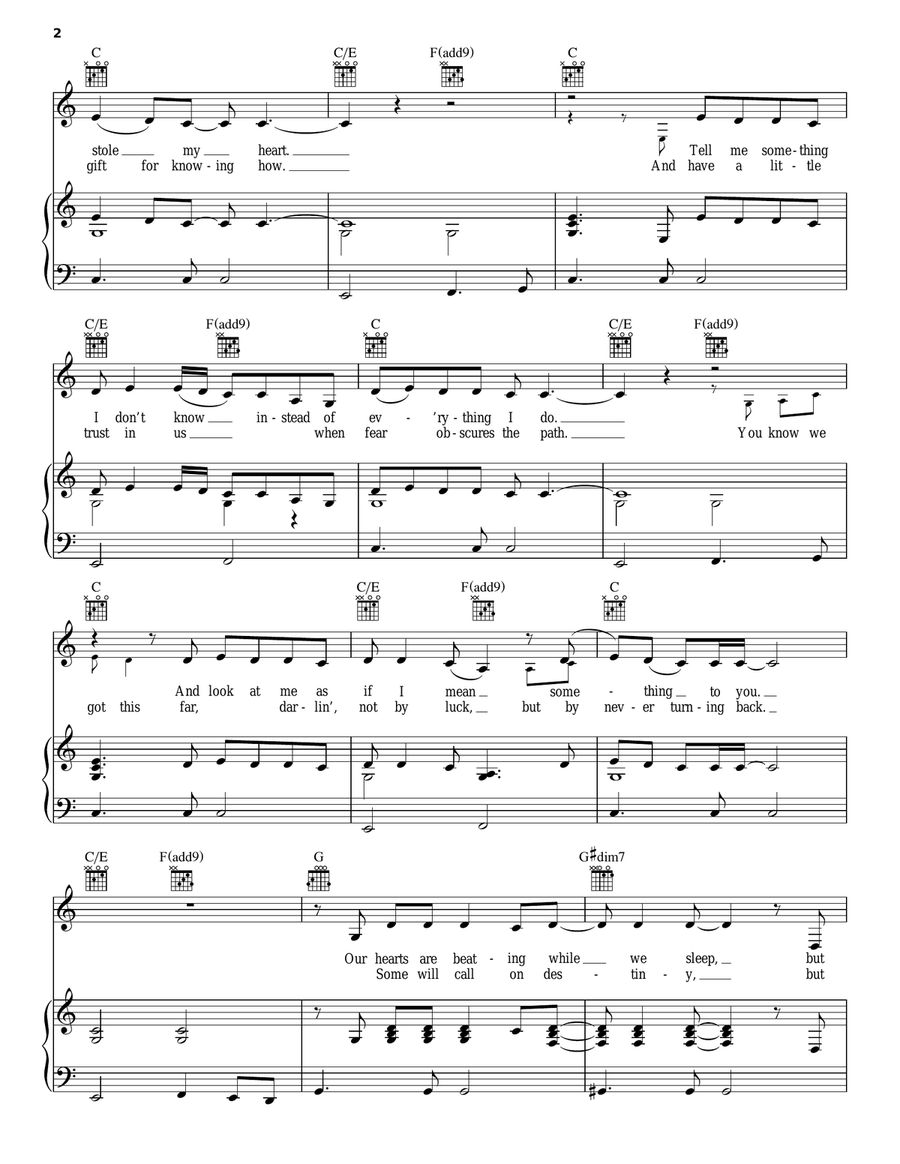 The Hard Way The Hard Way Piano, Vocal, Guitar scores gallery preview page 2