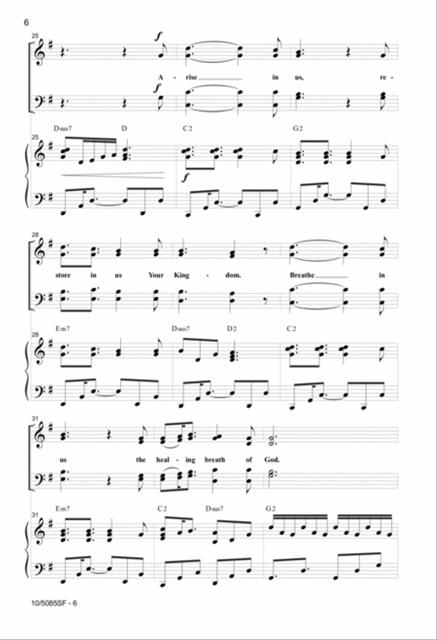 When I Survey the Wondrous Cross 4-Part scores gallery preview page 5