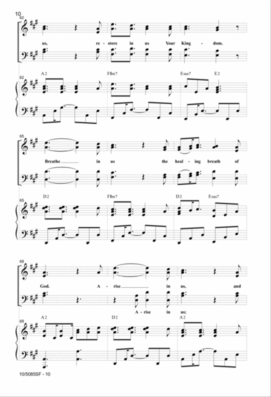 When I Survey the Wondrous Cross 4-Part scores gallery preview page 9