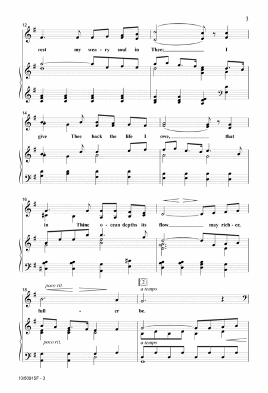 O Love That Will Not Let Me Go 3-Part scores gallery preview page 3