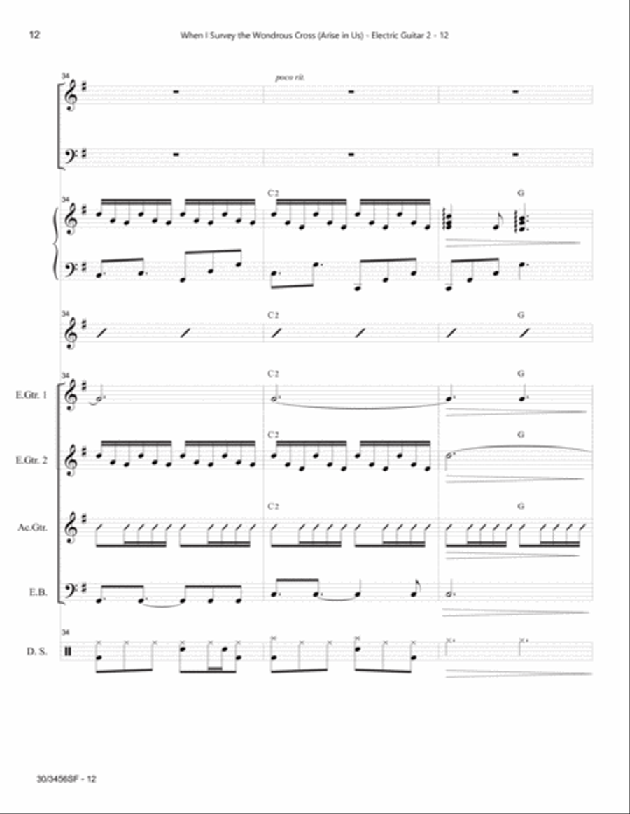 When I Survey the Wondrous Cross - Rhythm Score and Parts Choir scores gallery preview page 14