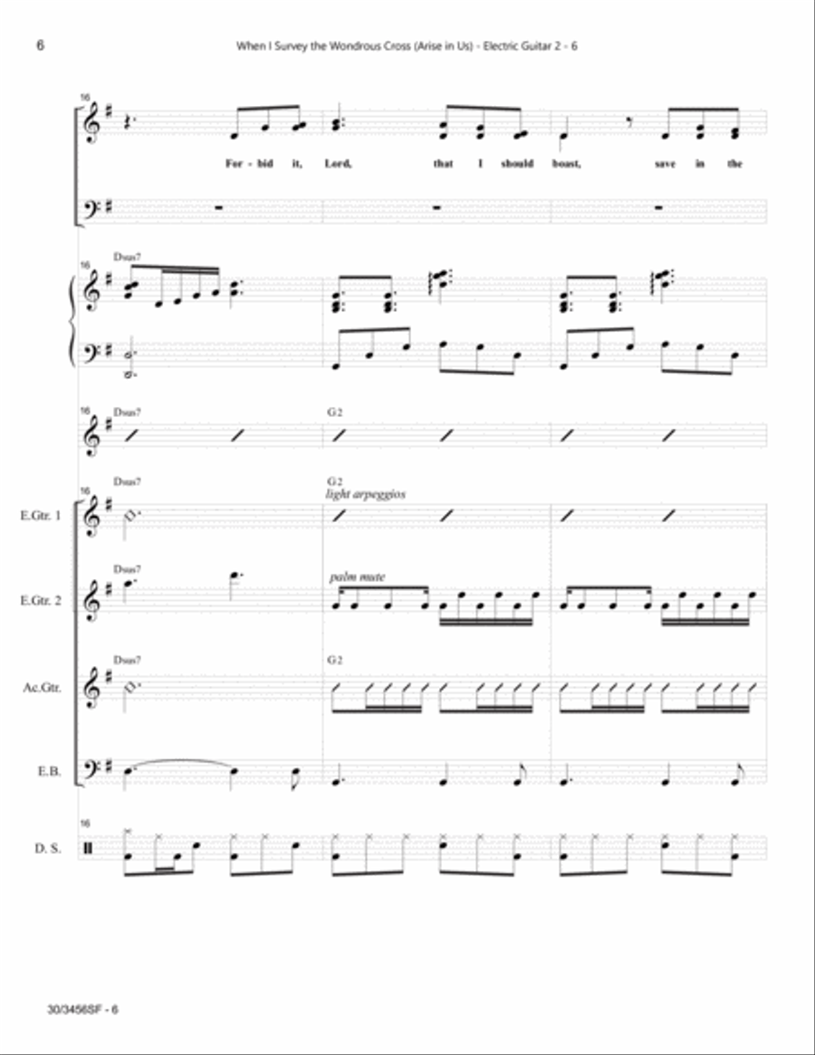 When I Survey the Wondrous Cross - Rhythm Score and Parts Choir scores gallery preview page 8