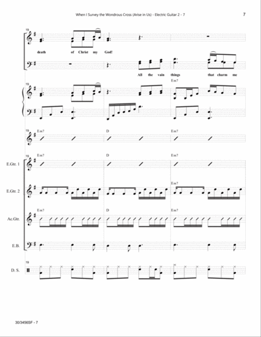 When I Survey the Wondrous Cross - Rhythm Score and Parts Choir scores gallery preview page 9