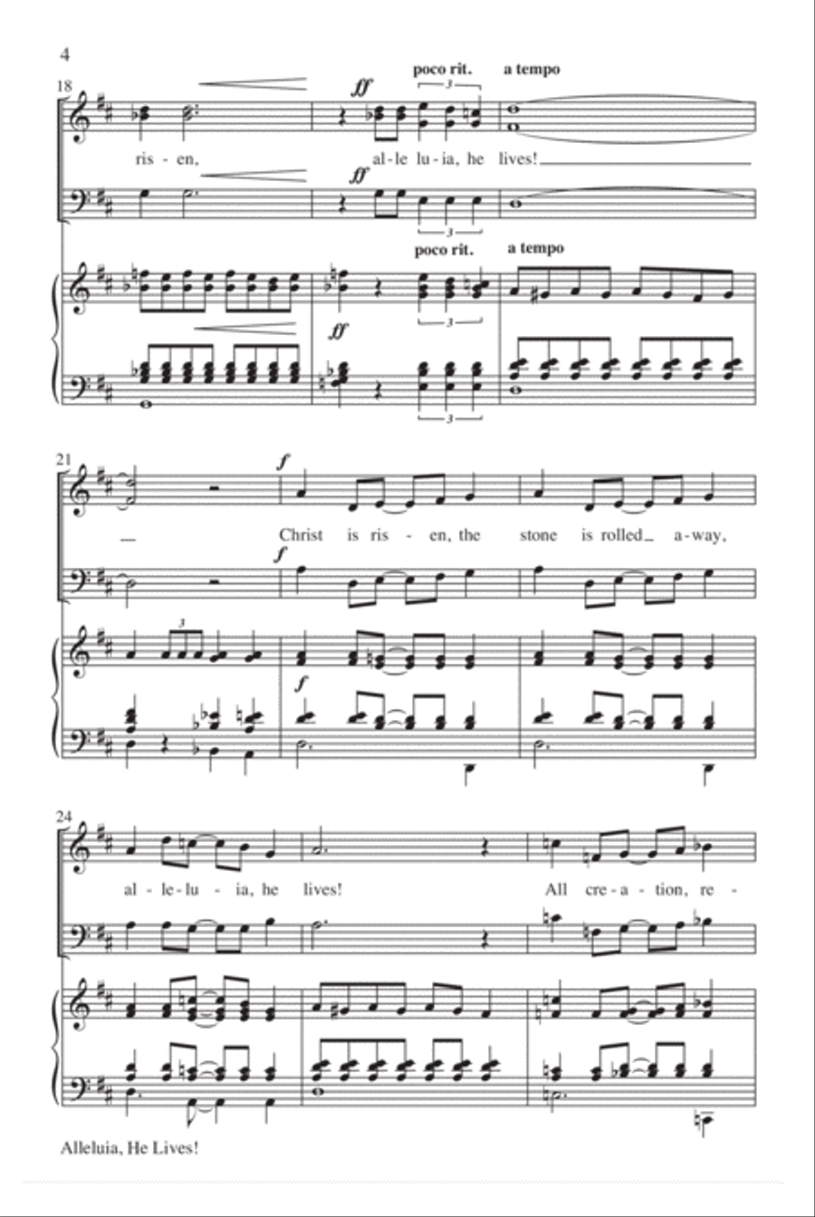 Alleluia, He Lives!-SAB Alleluia, He Lives!-SAB SAB scores gallery preview page 4
