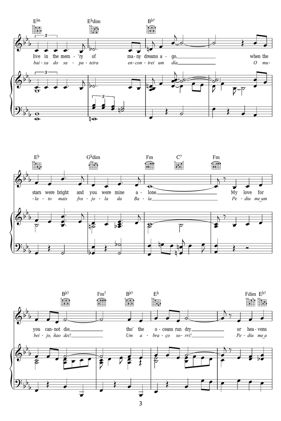 Baia Baia Piano, Vocal scores gallery preview page 3